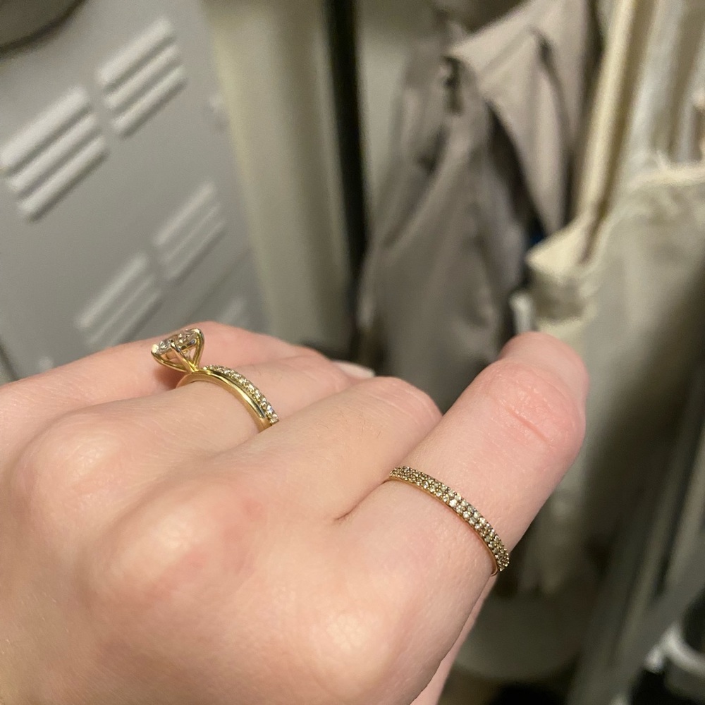 Dainty Diamond Stacking Ring